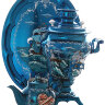 Электрический самовар в наборе 3 литра с художественной росписью "Морской пейзаж" с автоматическим отключением при закипании, арт. 130259к