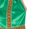 Русский народный костюм "Василиса" детский атласный зеленый сарафан и блузка